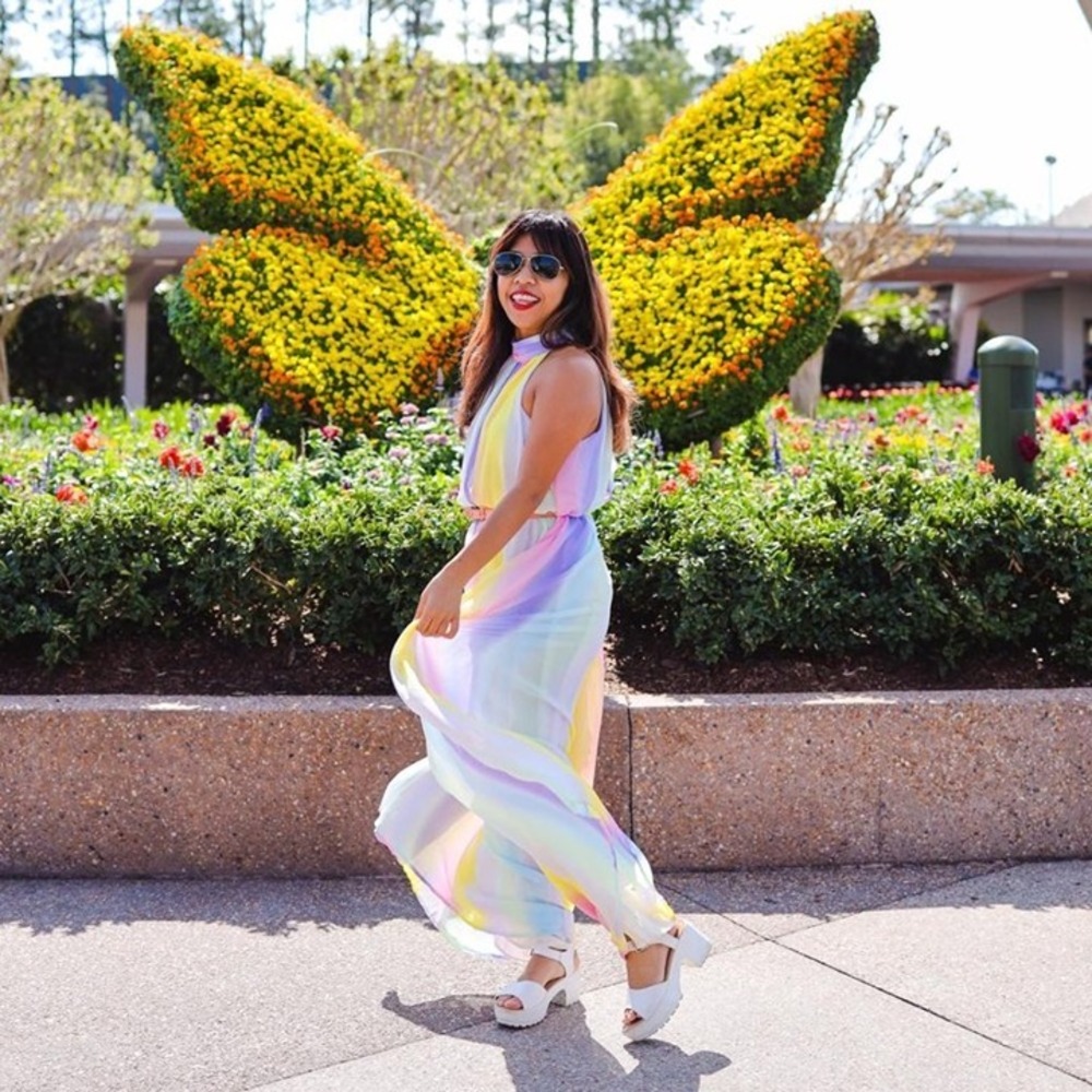 RAINBOW GARDEN FAIRY JUMPER -‎ M - Picture 6 of 8